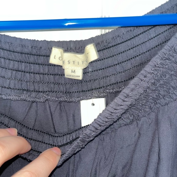 Off the Shoulder navy blouse - Picture 6 of 6